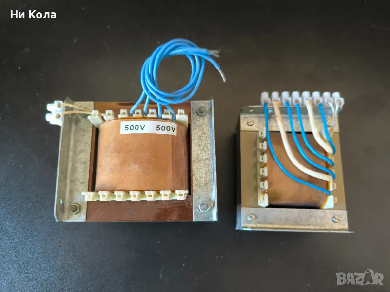 трансформатори за лампов усилвател 2х500В и за подгряване, снимка 1