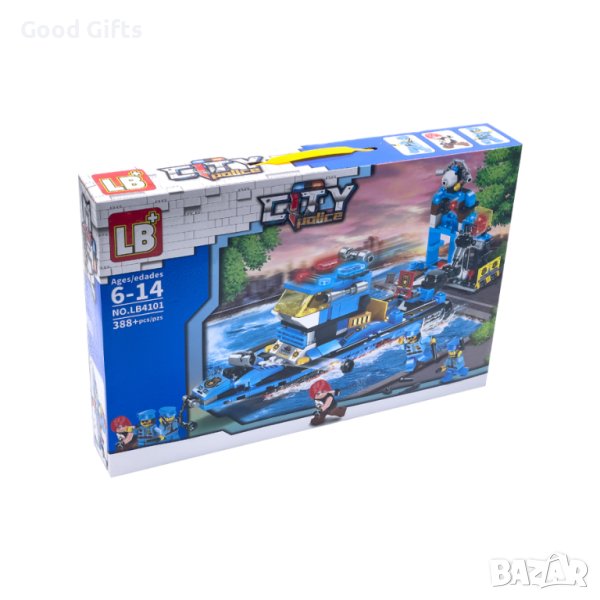 Конструктор City Police , Полицейски кораб, 388 части, снимка 1