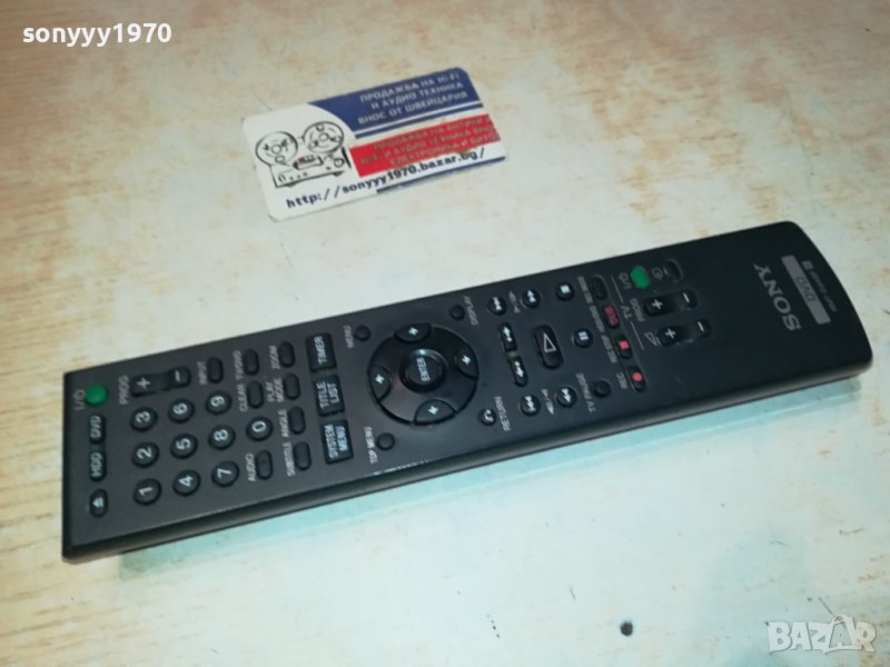 *SONY HDD//DVD REMOTE CONTROL-ВНОС SWISS 2701241757, снимка 1