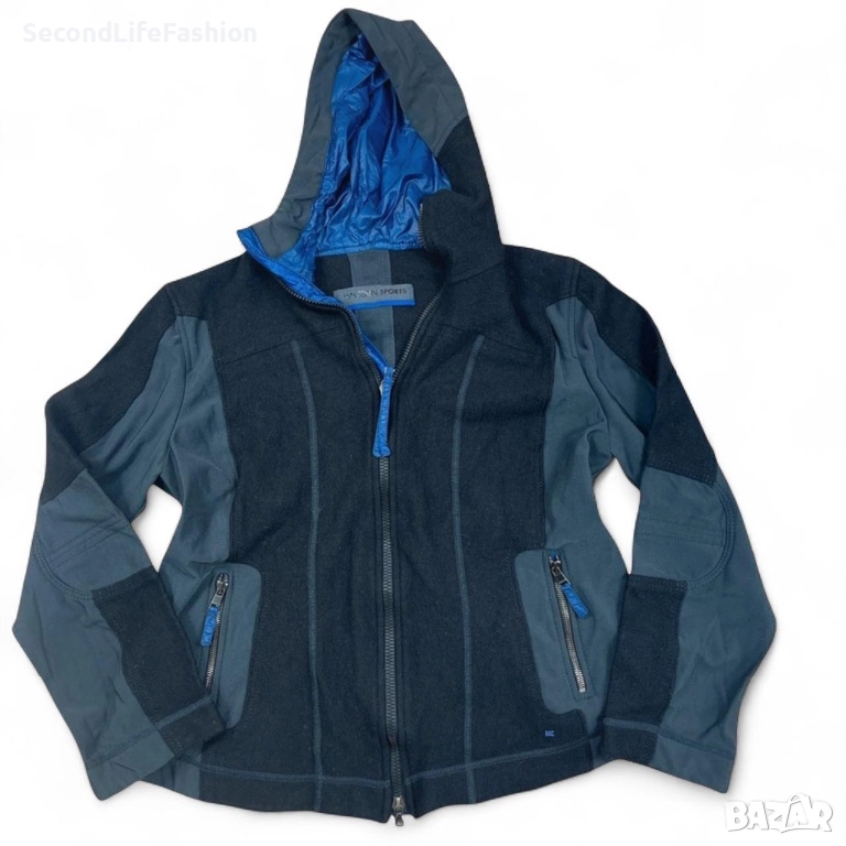 Спортно яке Marc Cain с качулка, вълна полиестер дамско размер M-L, снимка 1