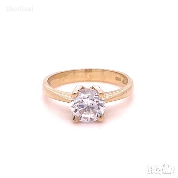 Златен дамски пръстен 3,79гр. 14кр. проба:585 размер:54 модел:32959-2, снимка 1