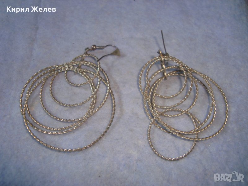 ПОСРЕБРЕНИ СТИЛНИ МОДНИ АРТ ОБЕЦИ РЪЧНА ИЗРАБОТКА 27678, снимка 1