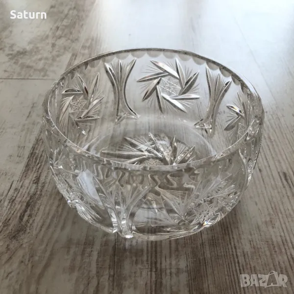 купа бонбониера от бохемски кристал, снимка 1