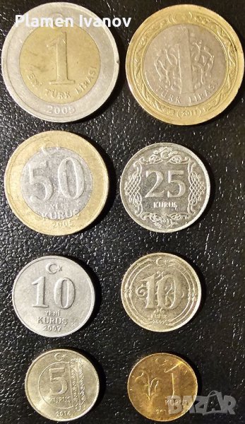 Лот монети от Република Турция от периода 2005-2022 в добро състояние , снимка 1