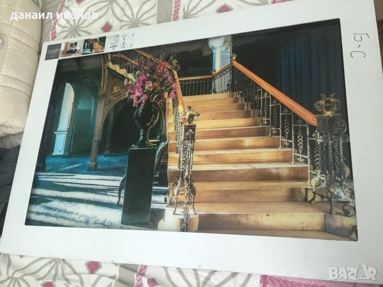  Луксозна стъклена Картина дъл.80/120 шир.см./мотив антре , снимка 1