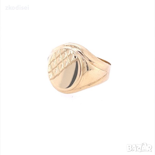 Златен мъжки пръстен 2,42гр. размер:63 14кр. проба:585 модел:21070-5, снимка 1