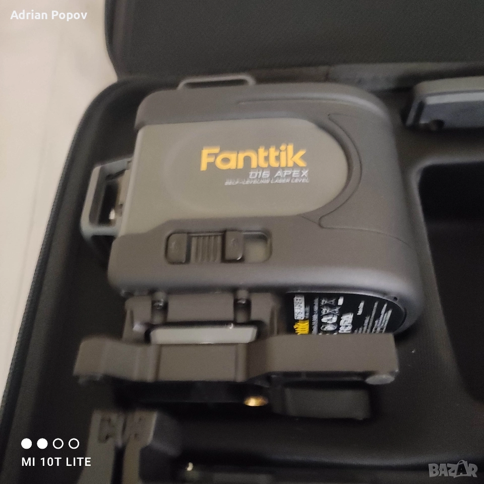 Лазерен нивелир Fanttik 16 зелени лъча.Никога употребяван.Чисто нов.Цена в Емаг на промоция 310лв, снимка 1