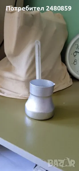 алуминиево джезве за три кафета ново, снимка 1