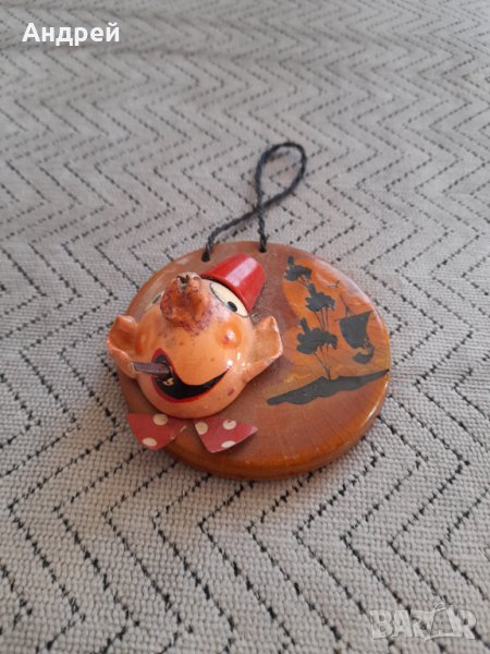 Стара дървена декорация,сувенир, снимка 1