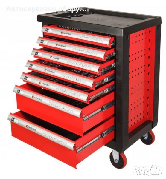 ШКАФ С ИНСТРУМЕНТИ EVERFORCE СЪС 7 ЧЕКМЕДЖЕТА – 6 ПЪЛНИ, снимка 1