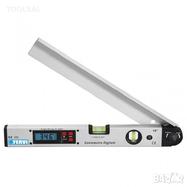 Дигитален  ъгломер 400 мм, 0-225 °, ±0.5°, снимка 1