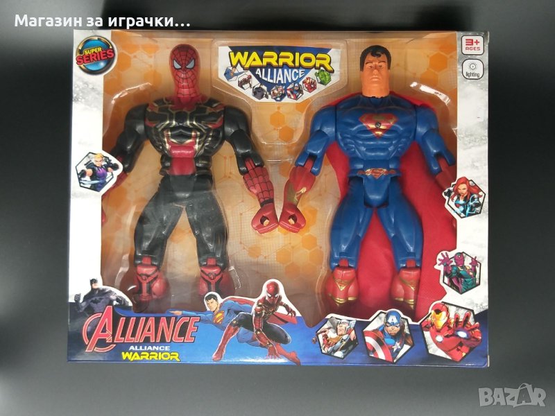 Комплект фигури на Спайдърмен и Супермен , снимка 1