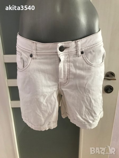 Бели къси дънкови панталони, снимка 1