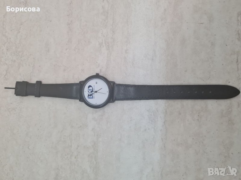 Нов рекламен кварцов часовник с кожена каишка WMC- немски, снимка 1