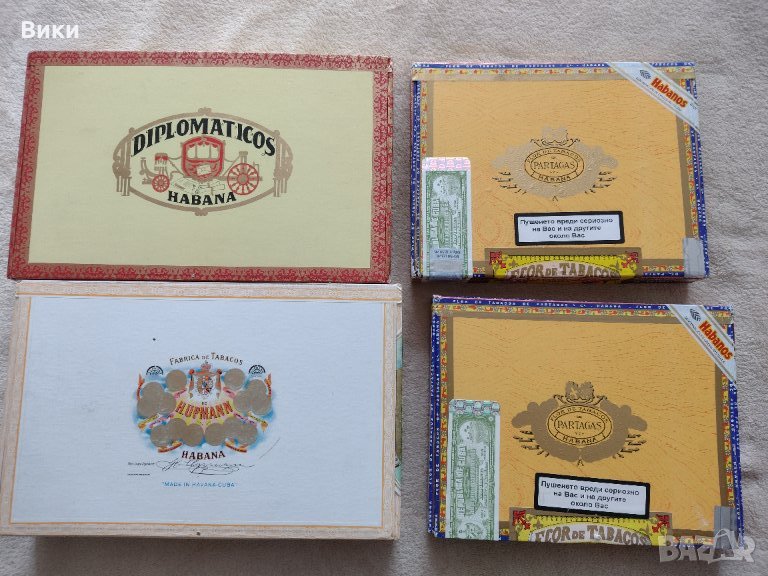 Оригинални дървени  кутии за / от  пури, снимка 1