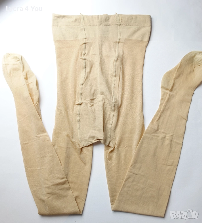 40 den L/XL телесен чорапогащник с ликра, снимка 1