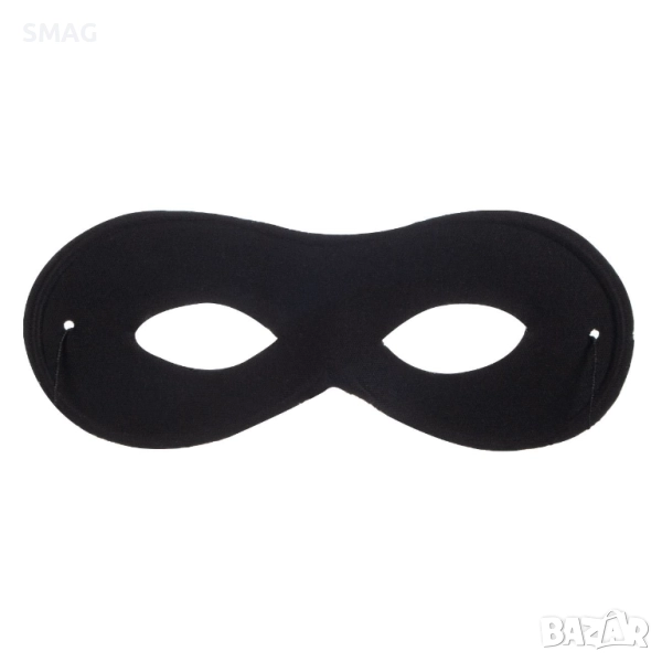 Хелоуин / Halloween карнавална маска овална черна_1030694, снимка 1