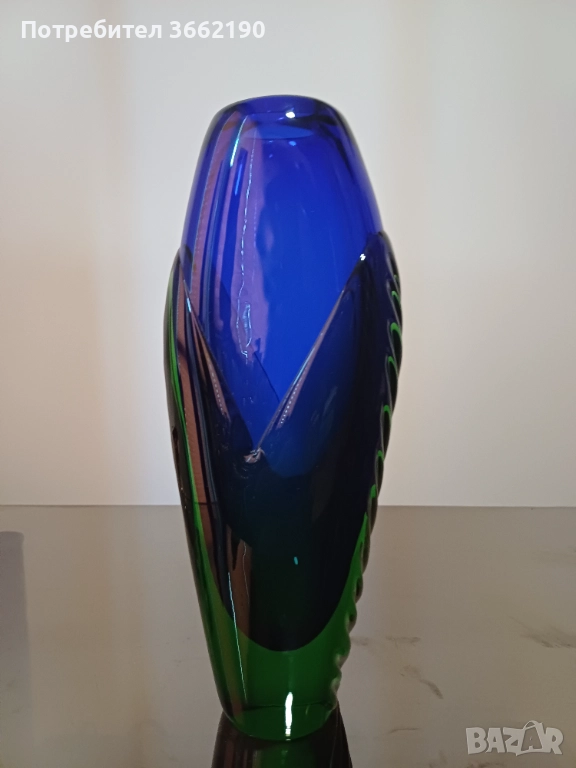 Кристална ваза Мурано, снимка 1