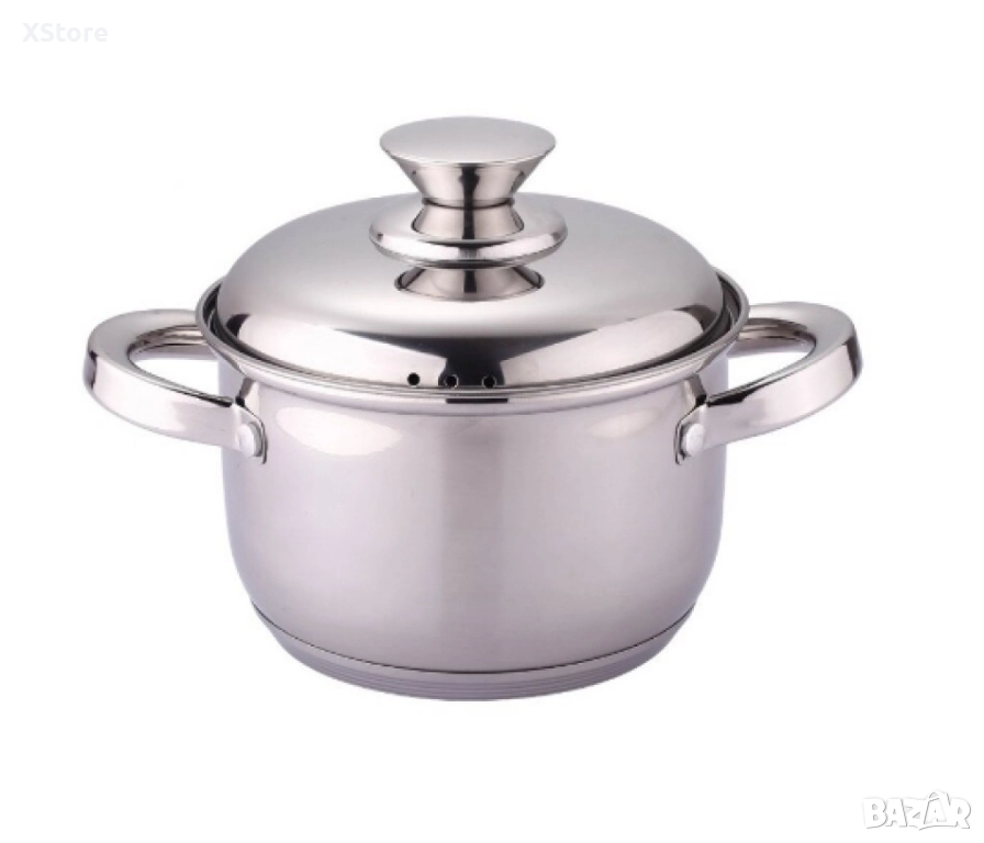 Тенджера Rosberg 18/20/22/24/26 см, Неръждаема стомана, снимка 1