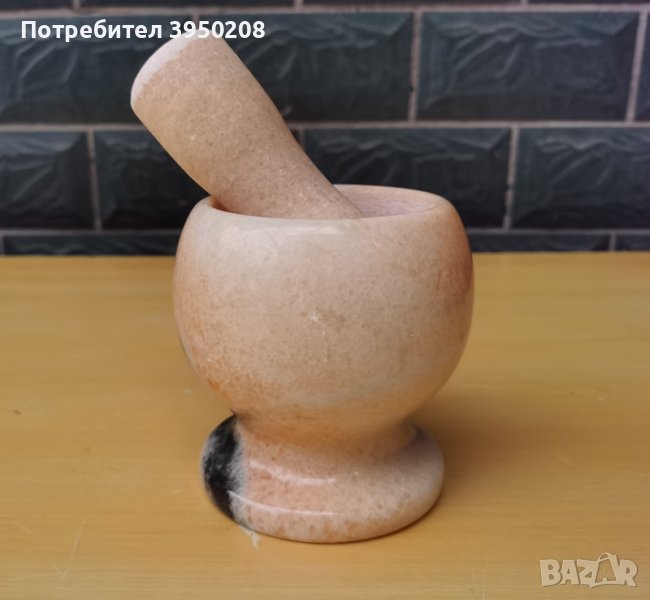 Каменно хаванче за стриване на чесън, снимка 1