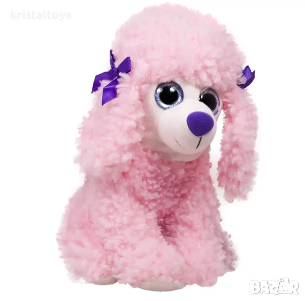 Детска плюшена играчка Куче Болонка розова, снимка 1
