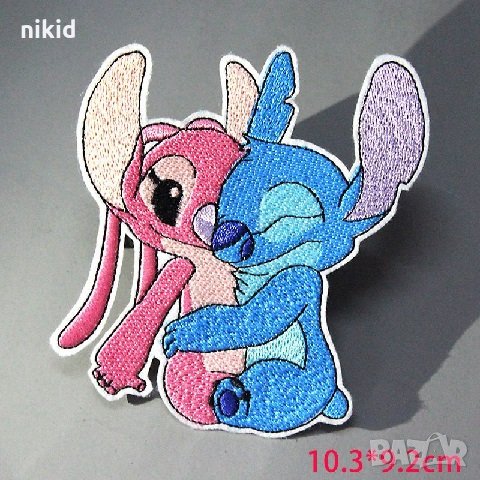 Лило и Стич емблема апликация дреха дрехи самозалепваща картинка лепенка щампа нашивка бродерия, снимка 1