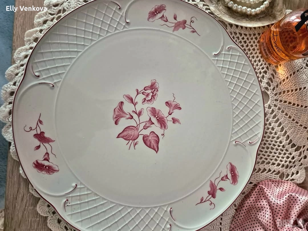 Порцеланово плато за торта Villeroy & Boch Val Rouge , снимка 1