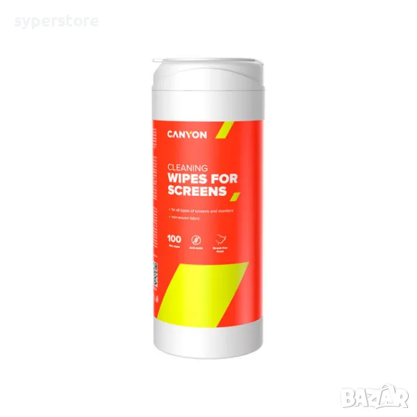 Мокри кърпи за почистване на дисплей, екран Canyon CNE-CCL11 , за почисване монитори, телевизори, снимка 1