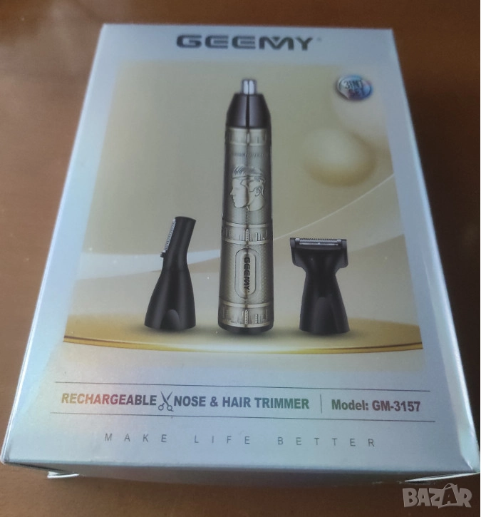 нов тример за нос,уши,вежди,брада Geemy GM-3157=16лв(бартер), снимка 1