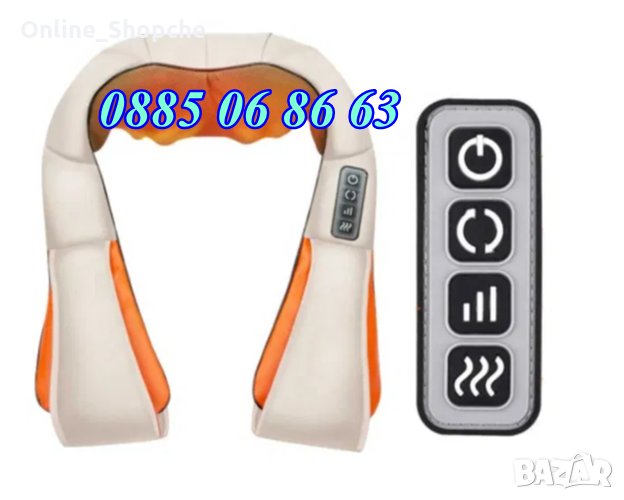 Шиацу масажор за цяла тяло с 4 бутона и 6 бутона, снимка 1