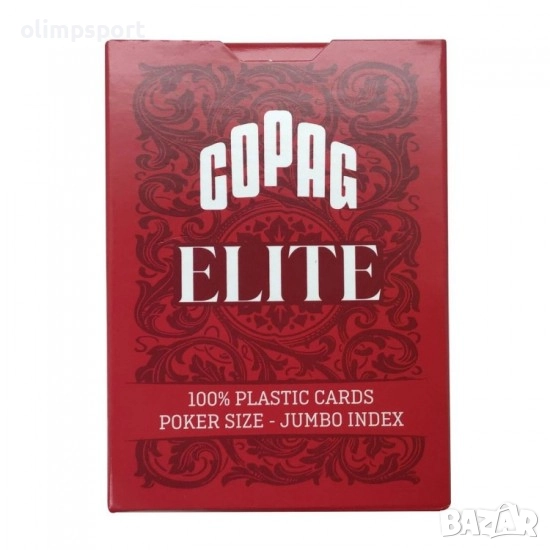 Карти за игра Copag Elite Poker size Jumbo index Red нови , снимка 1