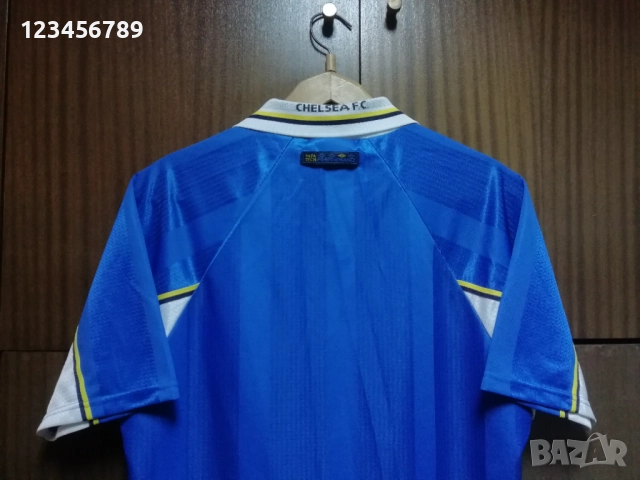 Chelsea Umbro 1997/1998/1999 оригинална тениска фланелка екип Vintage Челси , снимка 3 - Тениски - 52394396
