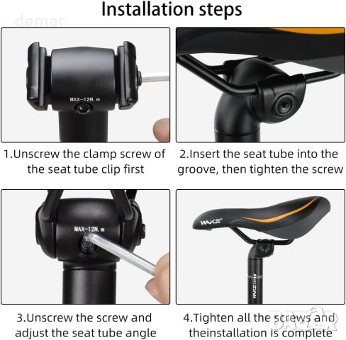 Колче за седалка велосипед 27,2x400 mm с подложки 28,6;30,9;31,6 mm, снимка 4 - Аксесоари за велосипеди - 43119662
