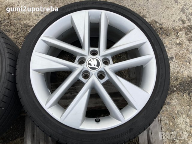 17 джанти 5х100 Skoda Fabia Rapid 7J et46 Polo Vento 215/40/17 Hankook, снимка 5 - Гуми и джанти - 43270860