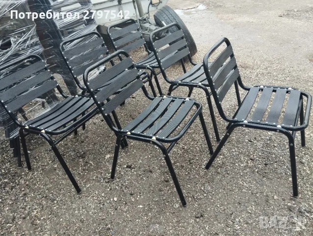 Алуминиеви столове , снимка 3 - Столове - 49727042