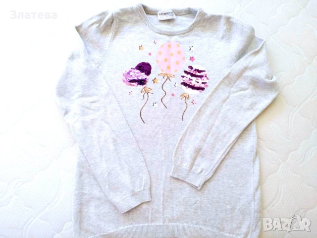 Блуза  - пуловер 9-10 г H&M нова без етикет, снимка 1 - Детски Блузи и туники - 43110770