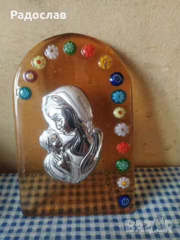 италианска икона Murano glass , снимка 2 - Икони - 50418852
