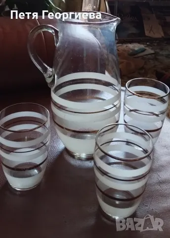 Стъклен комплект за вода и безалкохолно