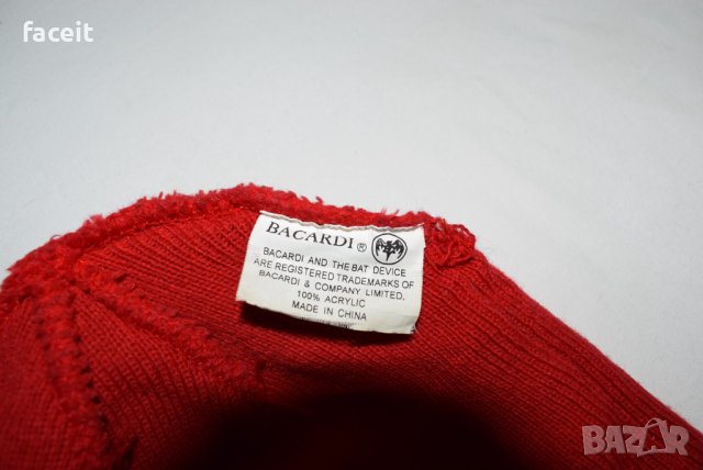 Bacardi - Страхотна 100% ориг. зимна шапка / Бакарди , снимка 7 - Шапки - 43930308