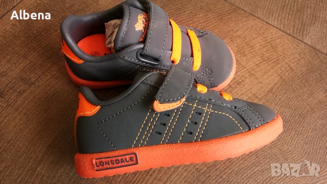 LONSDALE OVAL 33 GREY/ORANGE Размер EUR 20,5 / UK 4 бебешки обувки 72-12-S, снимка 1 - Бебешки обувки - 36806914