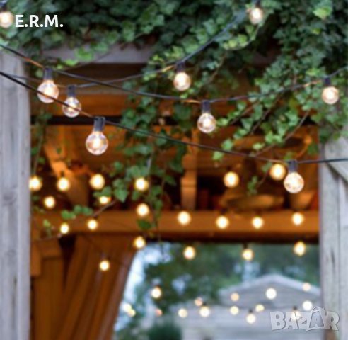Приказни LED Светлини Bomcosy 15м. 50 крушки String Lights , снимка 2 - Декорация за дома - 43434098