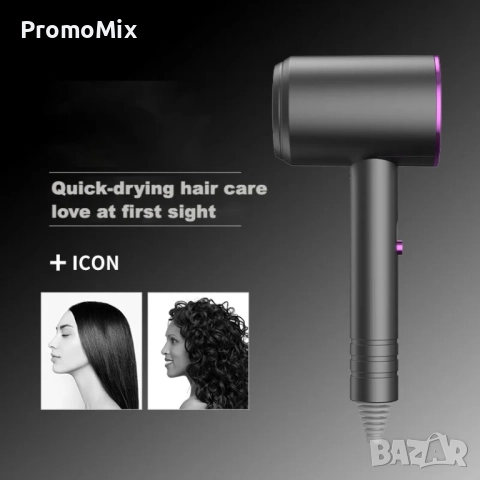 Сешоар Hibima XL2000 800W Туристически малък сешоар йонизация, снимка 4 - Сешоари - 52433809