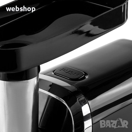 Месомелачка Muhler , 600W, Приставка за домати, 1.5 кг/ мин, смилане - 5 мм и 7 мм, Черна, снимка 8 - Месомелачки - 43240831