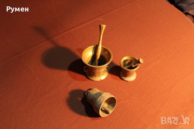 Бронзов стар звънец, снимка 2 - Антикварни и старинни предмети - 43533808