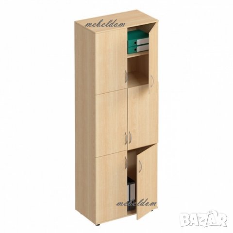 Етажерка,офис модул висок 213см. с 6 врати за класьори(код-7394), снимка 2 - Етажерки - 32995575