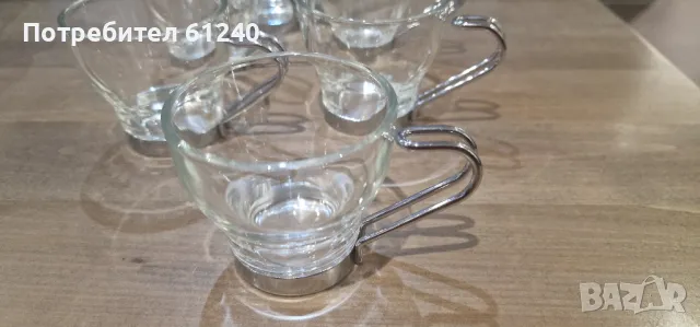Продавам стъклени чаши за кафе , снимка 1