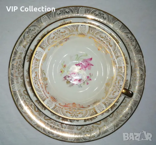 Троен сет Бавария - костен порцелан, снимка 3 - Антикварни и старинни предмети - 47282939