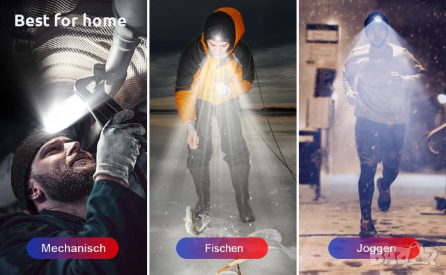 Шапка с акумулаторна LED светлина UNBON, снимка 3 - Шапки - 43257239