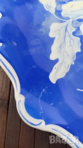 Старо синьо плато с цвете - Jlmenau, Германия, снимка 7 - Други ценни предмети - 49680228