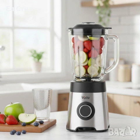 Блендер Oliver Voltz OV51162E 800W – Силна мощност, стъклена кана и надеждност за всеки ден